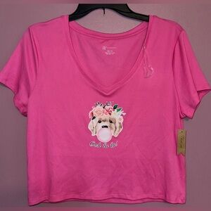 No Boundaries Fuchsia Top